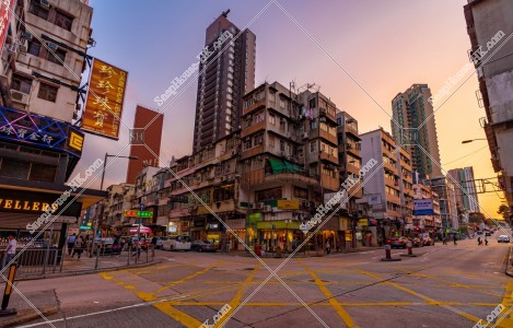 九龍城の夕方の街並み その㉓