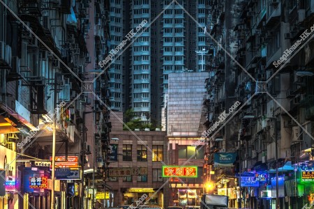 九龍城の夕方の街並み その㉜