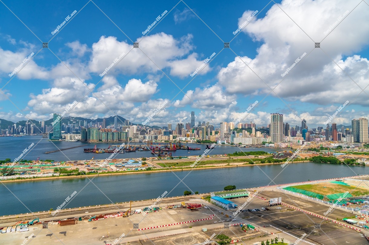 View of Kai Tak area and Kowloon Peninsula, No.1