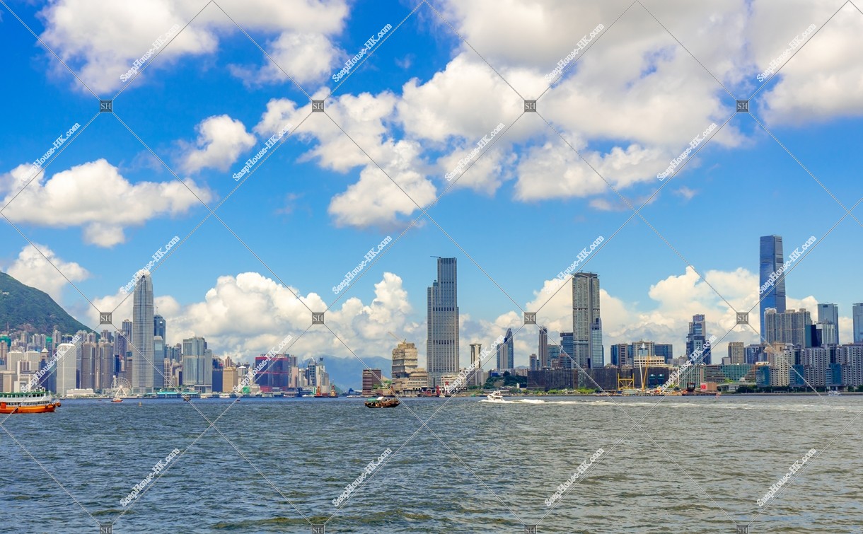 View of Hong Kong Island and Kowloon Peninsula, No.3