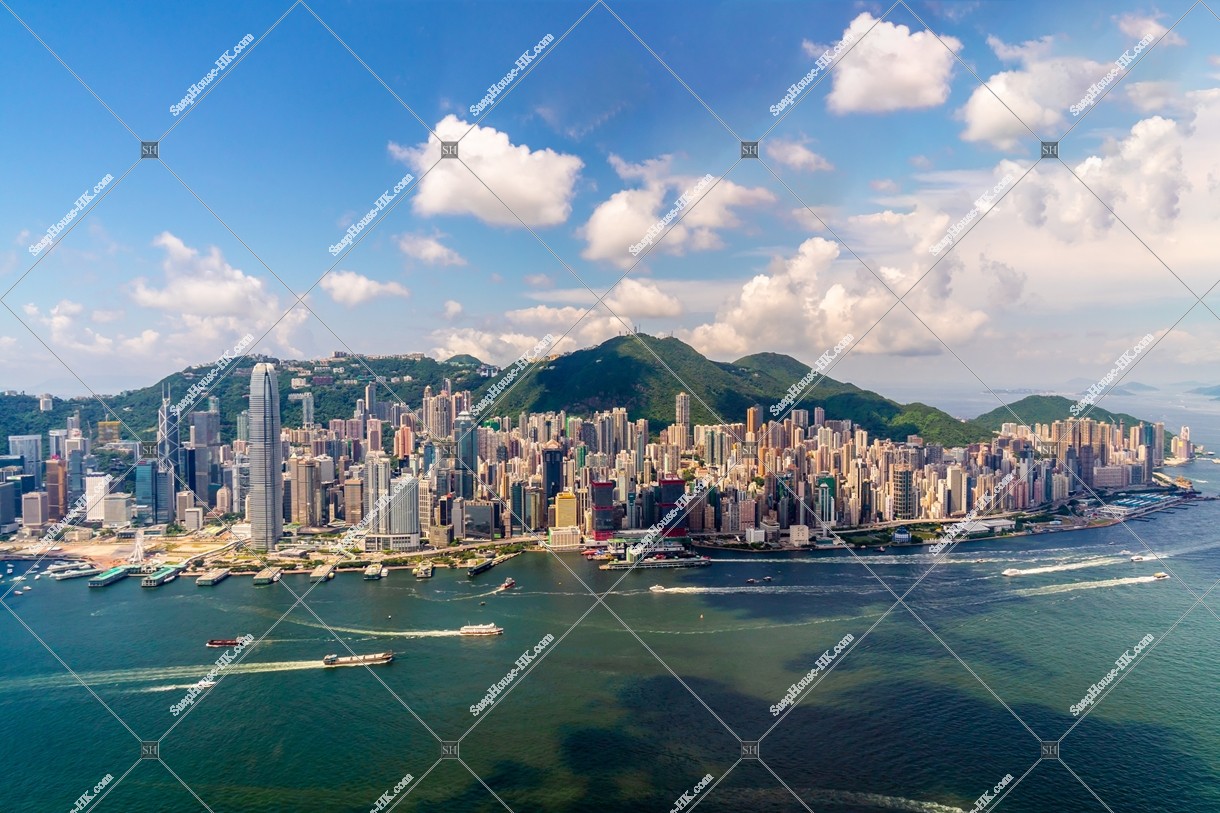 Landscape of Hong Kong Island, view from SKY100, No.2