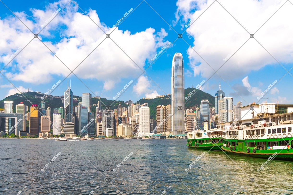 View of  the high-rise buildings of Central and Star Ferry, No.11