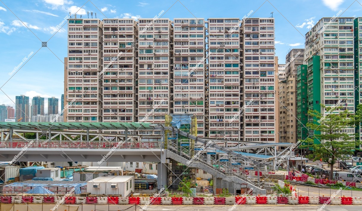 Night view of partments at Jordan