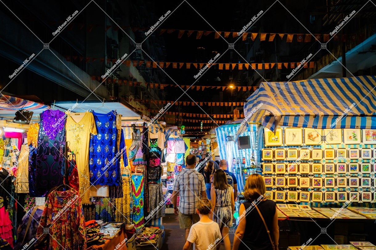 View of Temple Street Night Market, Jordan, No.8