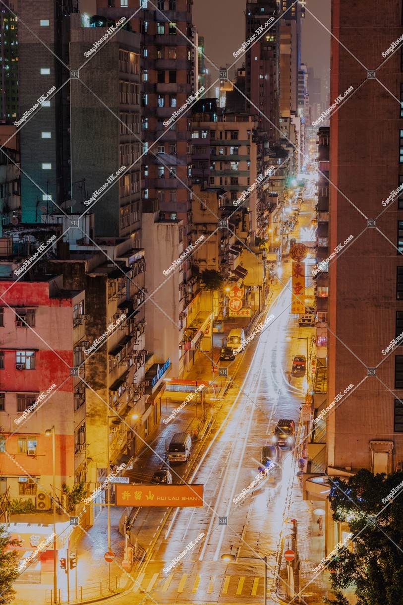 Night street view of Yau Ma Tei, No.4