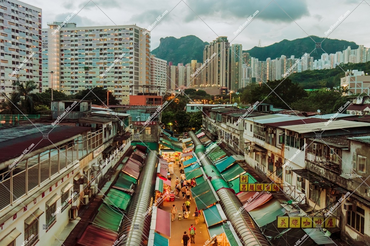 View of Market at Ngau Chi Wan, No.2