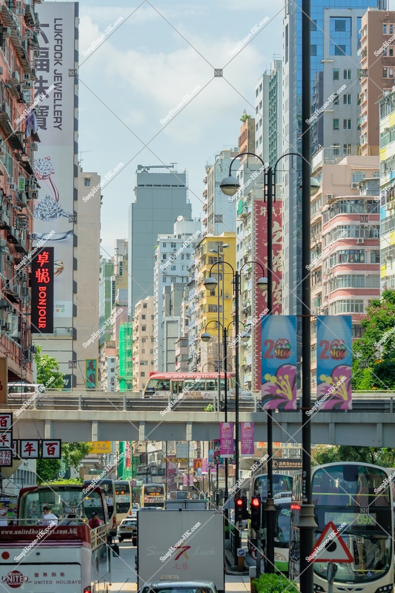 Street view of Nathan Road, Yau Ma Tei, No.24
