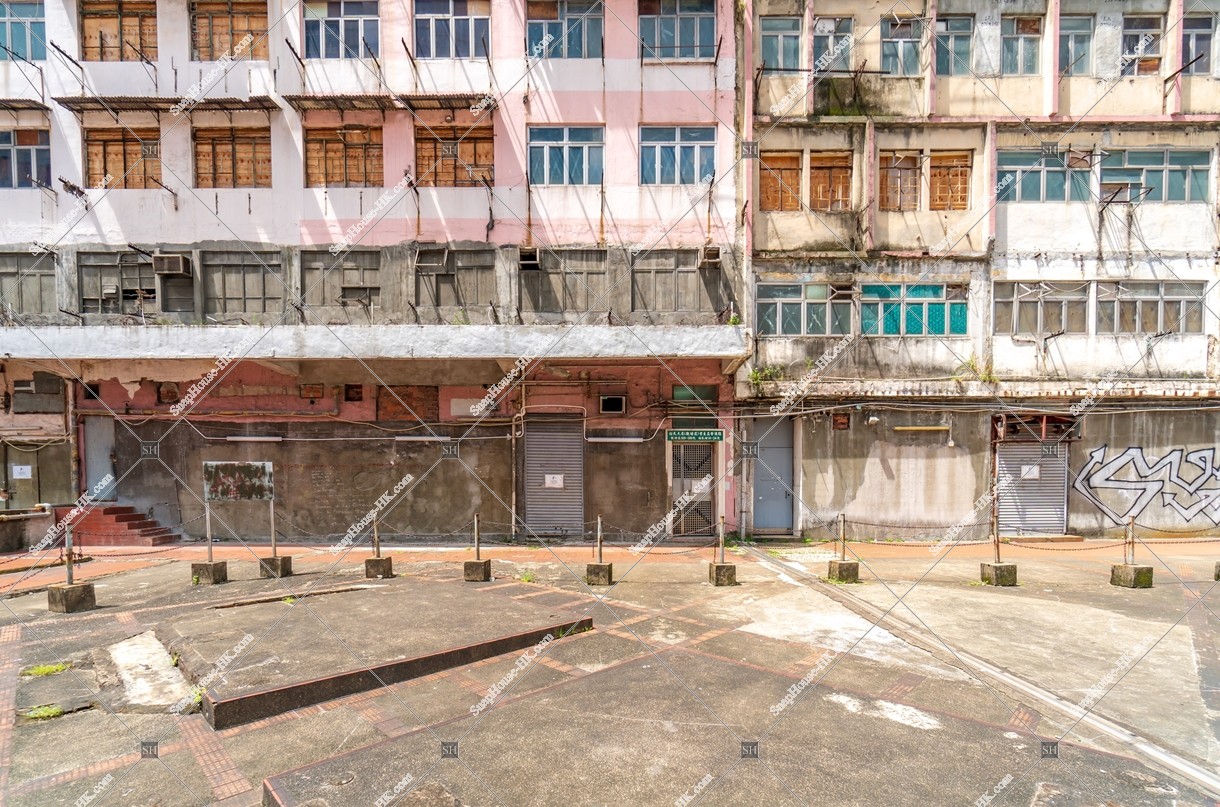 The terrace of the old building in Yue Man Square at Kwun Tong, No.5