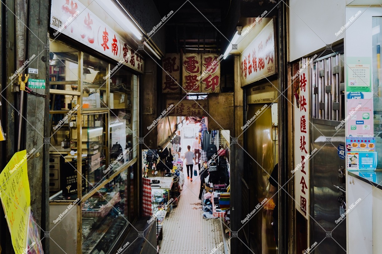 Daily scenery of the old building in Yue Man Square at Kwun Tong, No.4