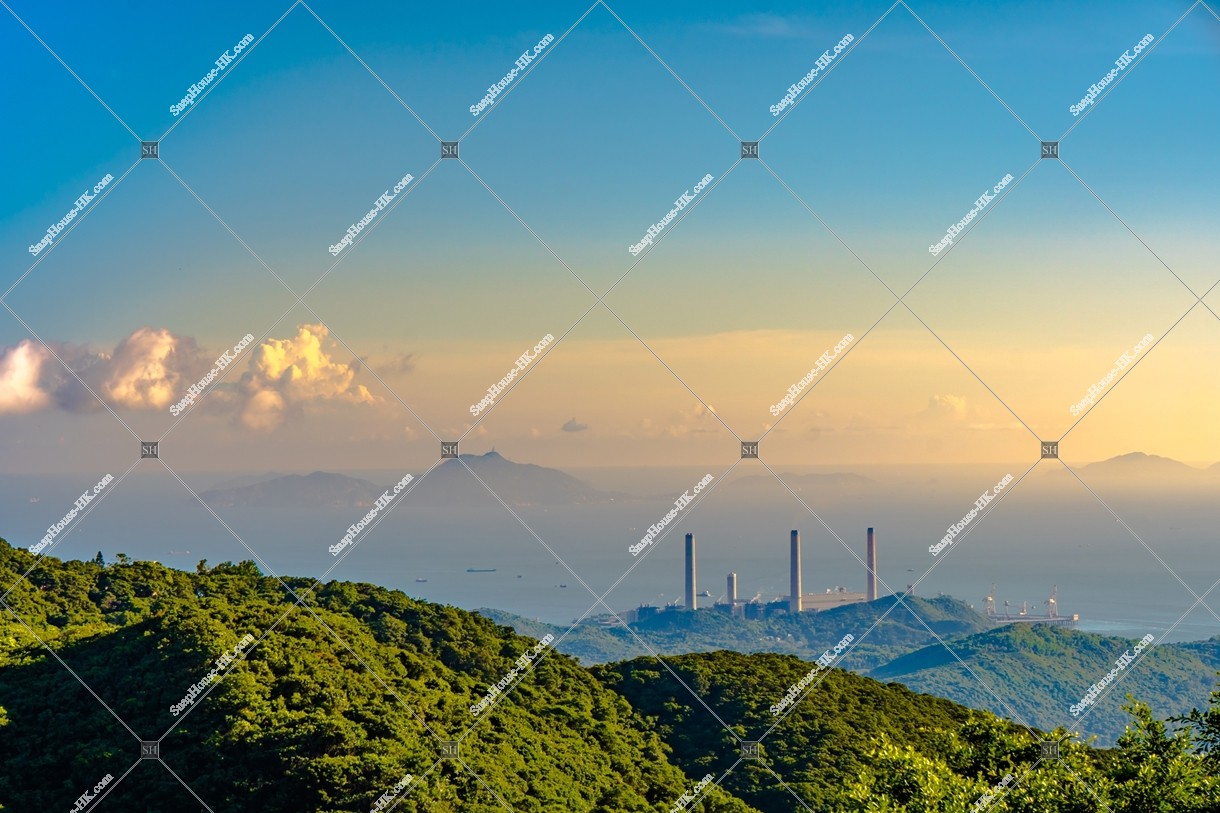 Evening view of Hong Kong Island south side, No.3