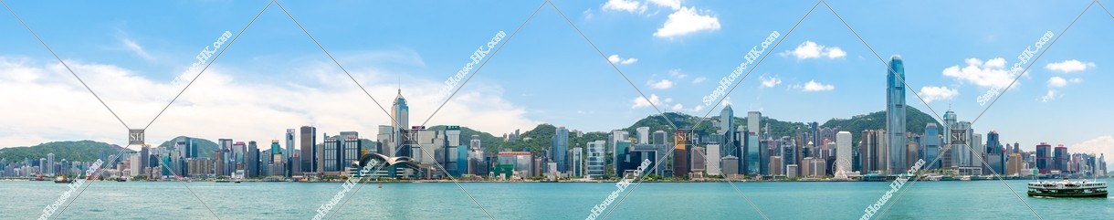Skyline view from Central to Wan Chai, Hong Kong Island, No.6
