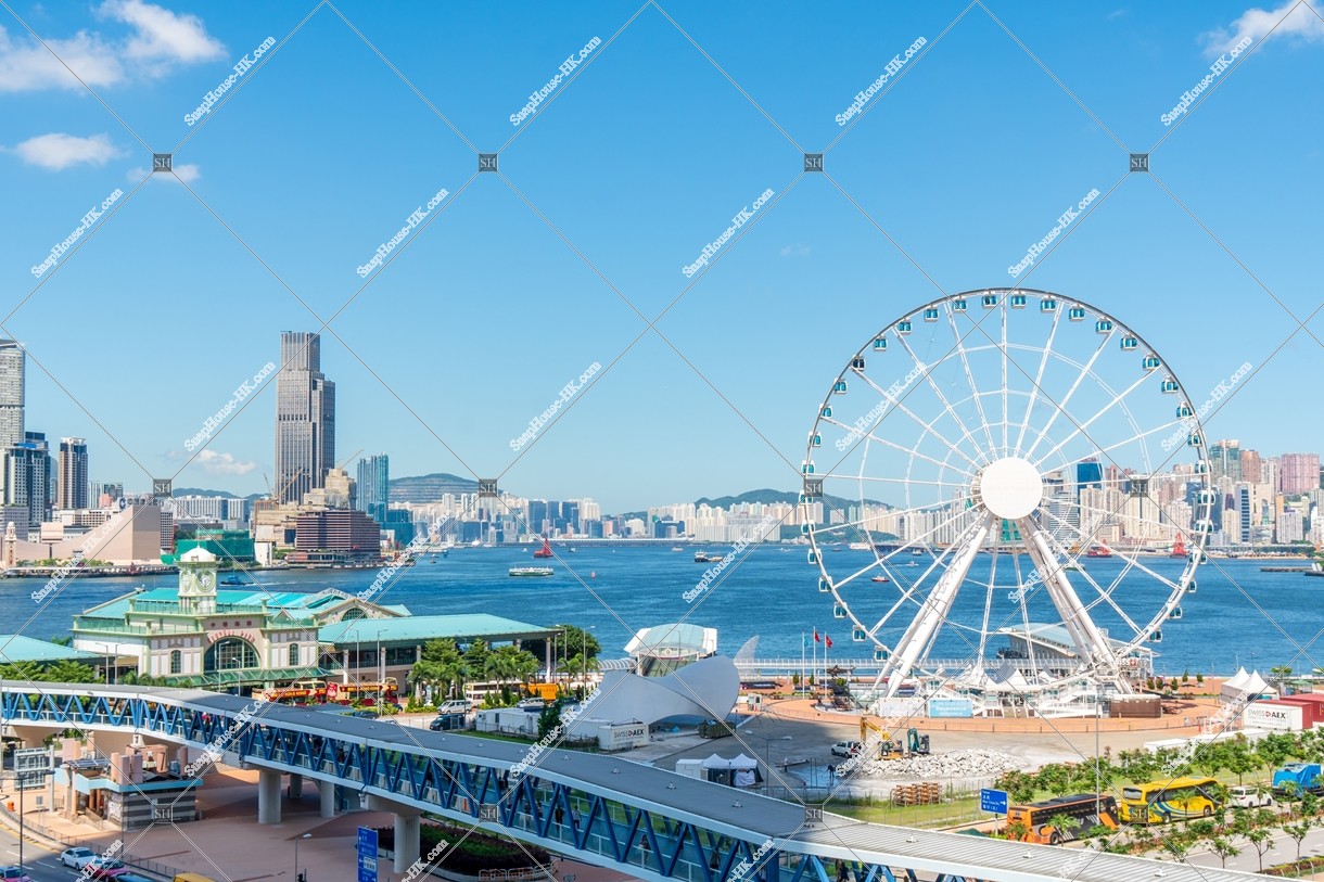 The Hong Kong Observation Wheel and Central Ferry Piers, Central, No.2