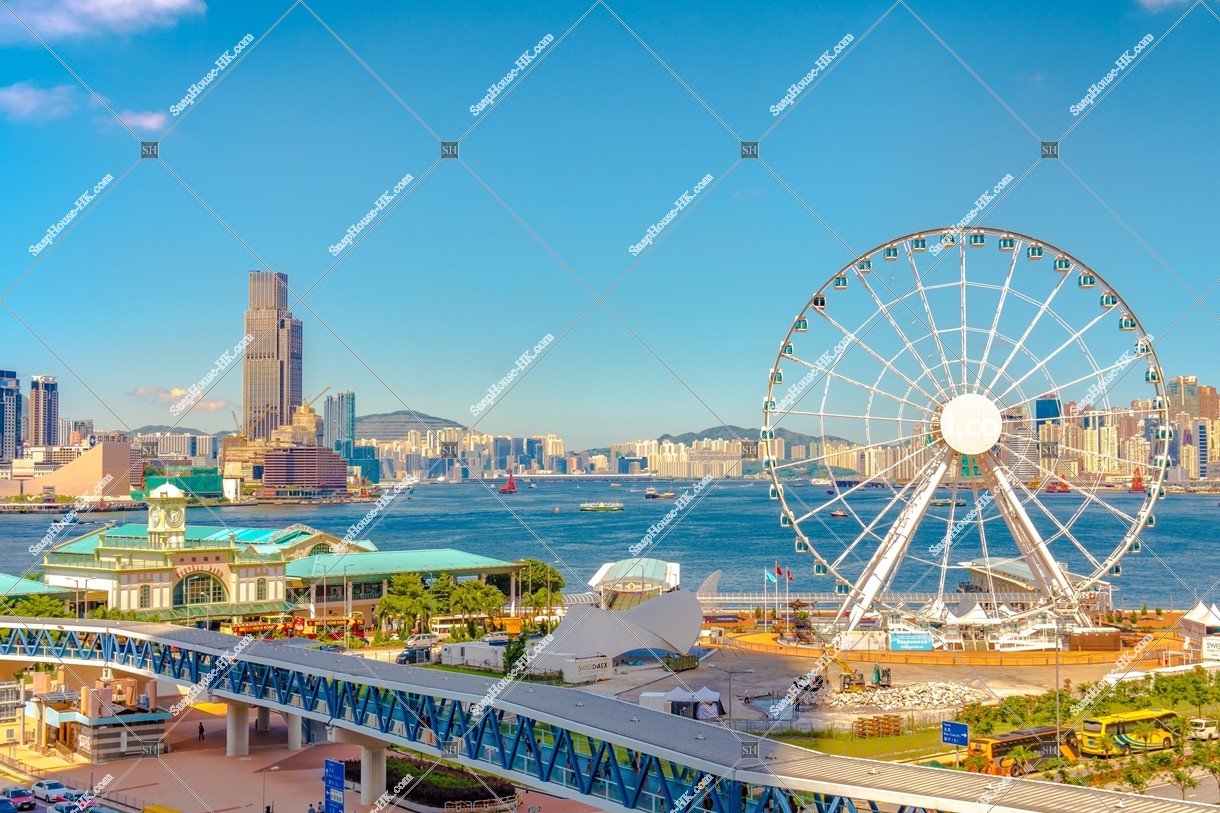 The Hong Kong Observation Wheel and Central Ferry Piers, Central, No.3