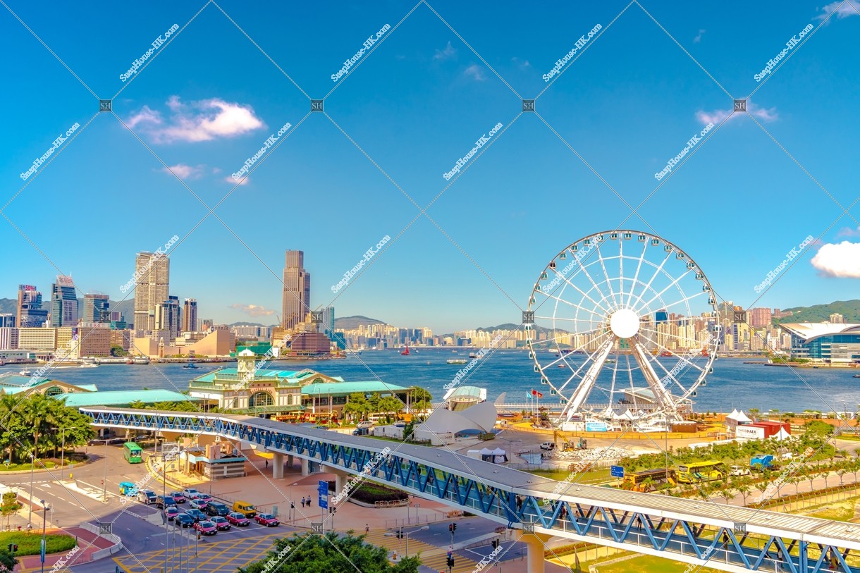 The Hong Kong Observation Wheel and Central Ferry Piers, Central, No.4