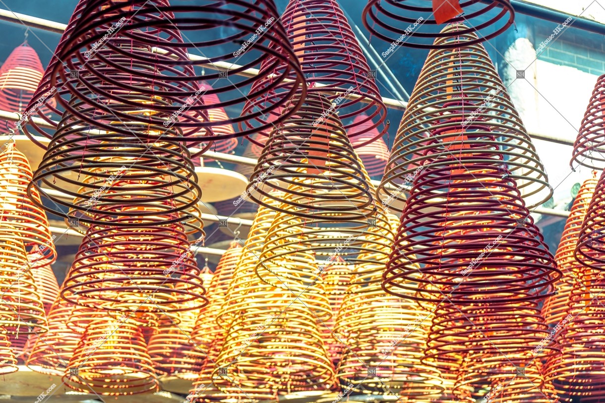 Lncense coils, Tin Hau Temple, Yau Ma Tei, No.8