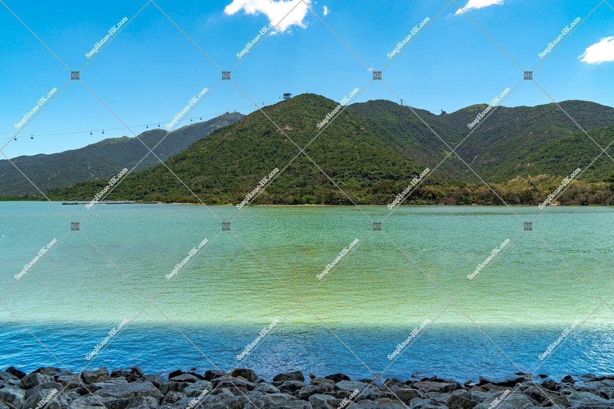 View of Lantau Peak and Tung Chung Bay at Lantau Island, No.1