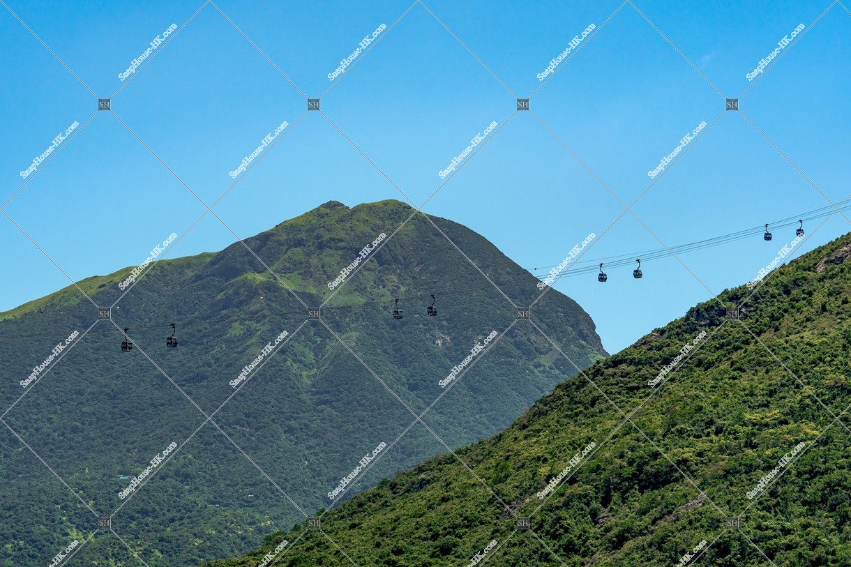 View of Lantau Peak and Ngong Ping 360 at Lantau Island, No.3