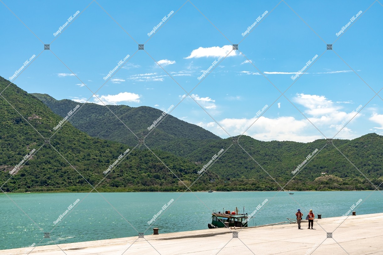 View of Lantau Peak and Tung Chung Bay at Lantau Island, No.2