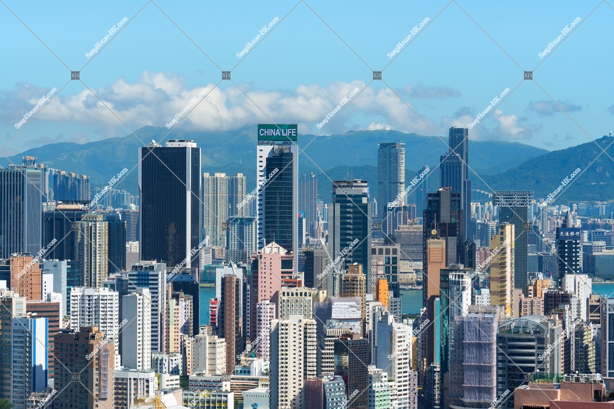 View of high-rise buildings at Wan Chai, No.17