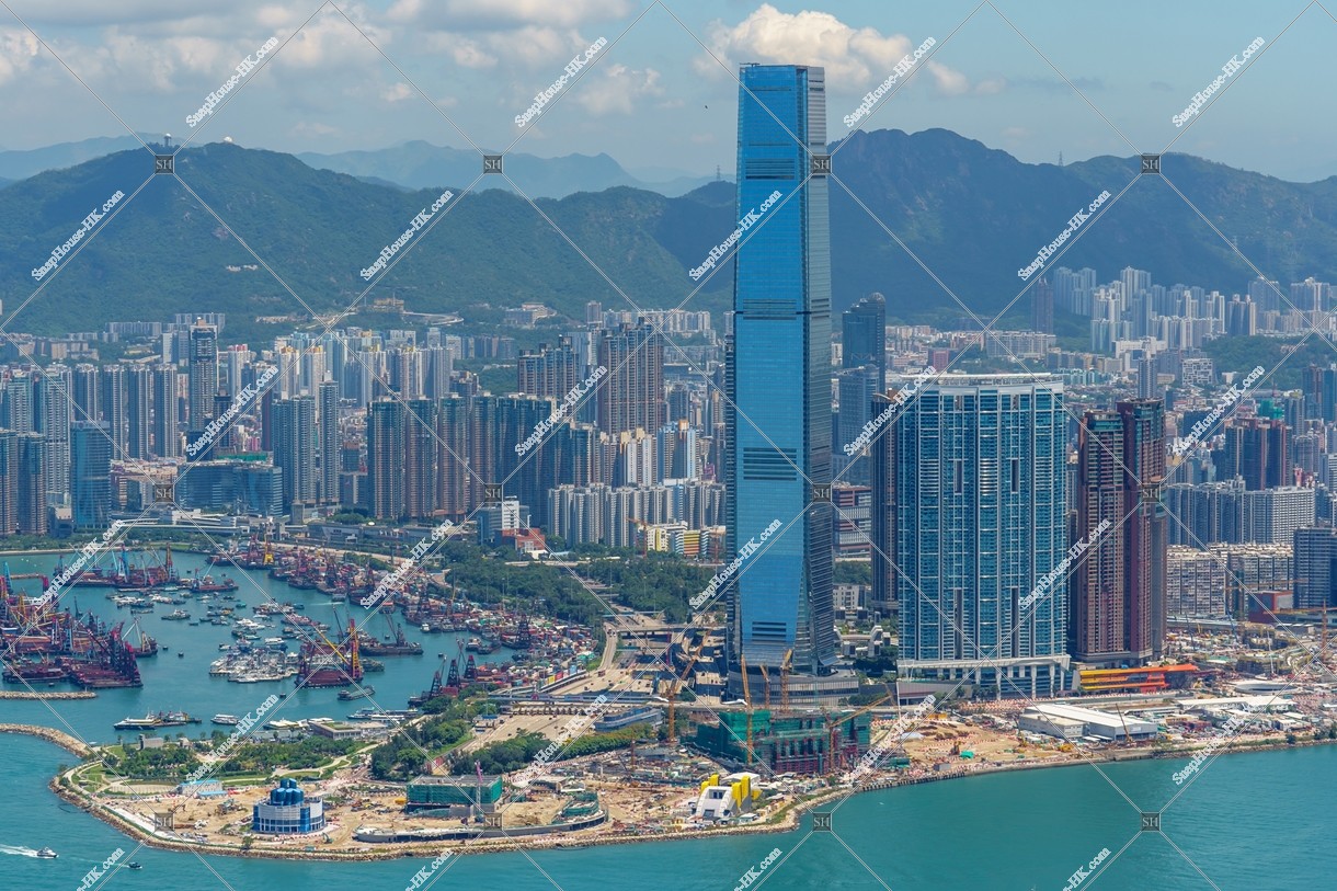 View of West Kowloon from The Peak, No.1