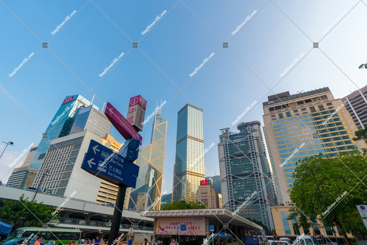 Cityscape of Centrali with Signboard, No.2