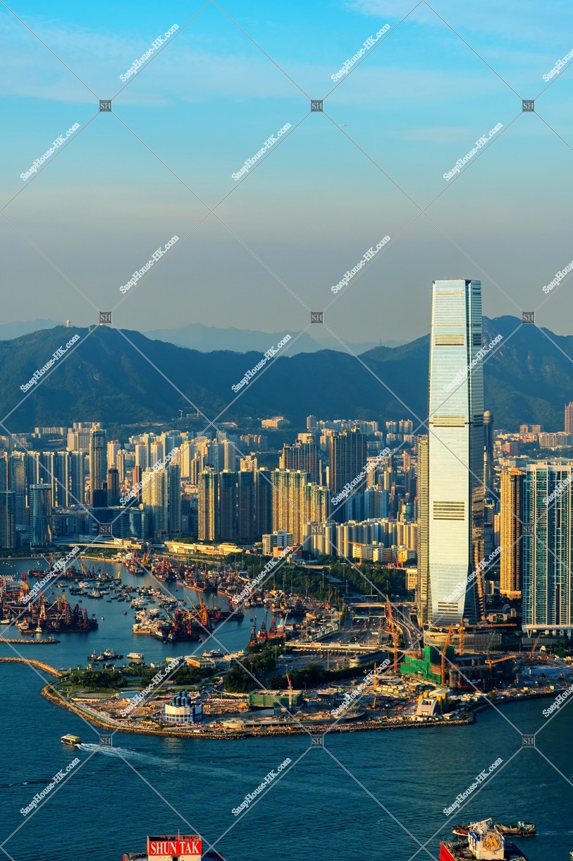 View of West Kowloon from The Peak, No.3