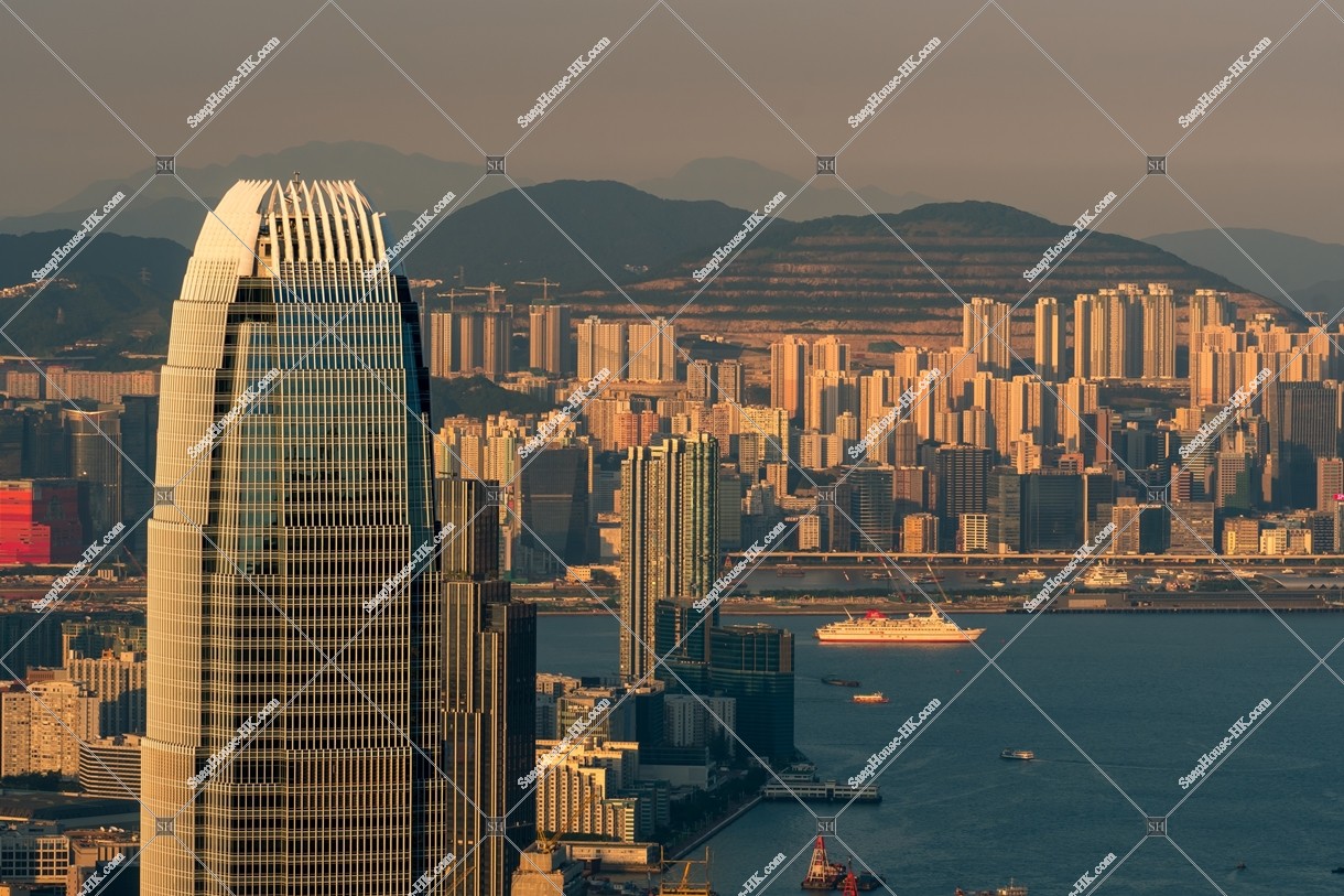 ifc2(International Finance Centre) in sunset time, No.1