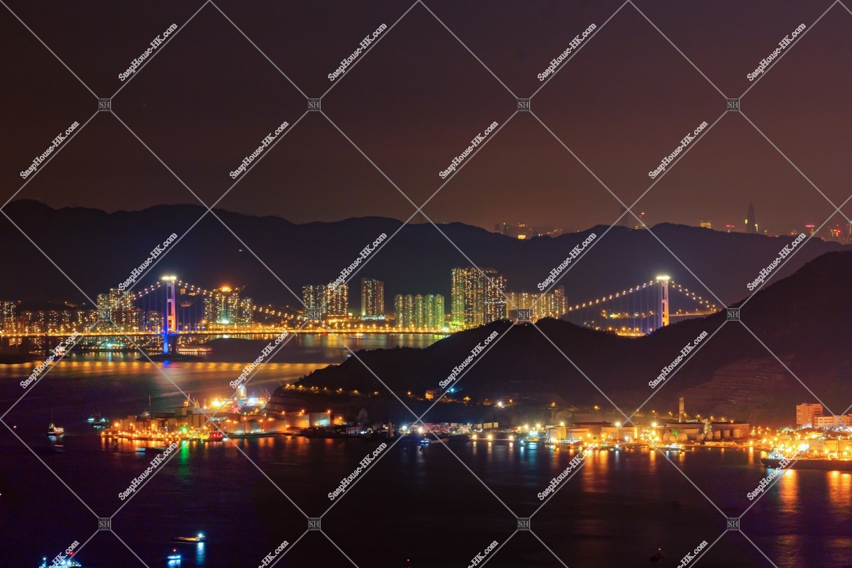 Tsing Ma Bridge at night, No.2