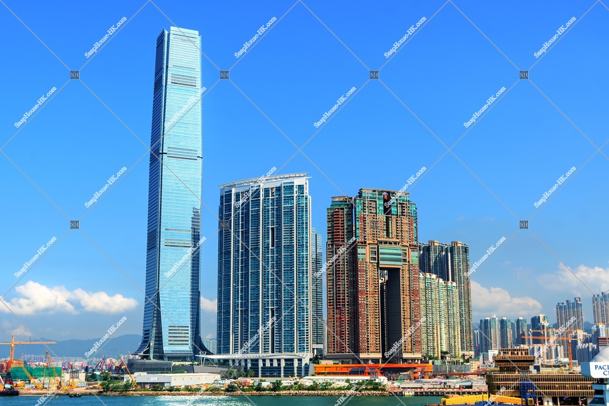 View of high-rise buildings at West Kowloon, No.3