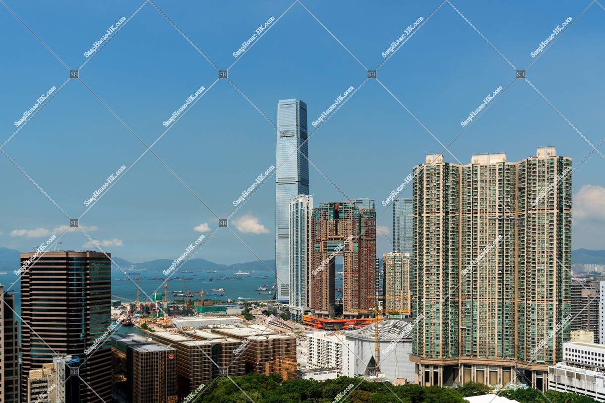 View of high-rise buildings at West Kowloon, No.4