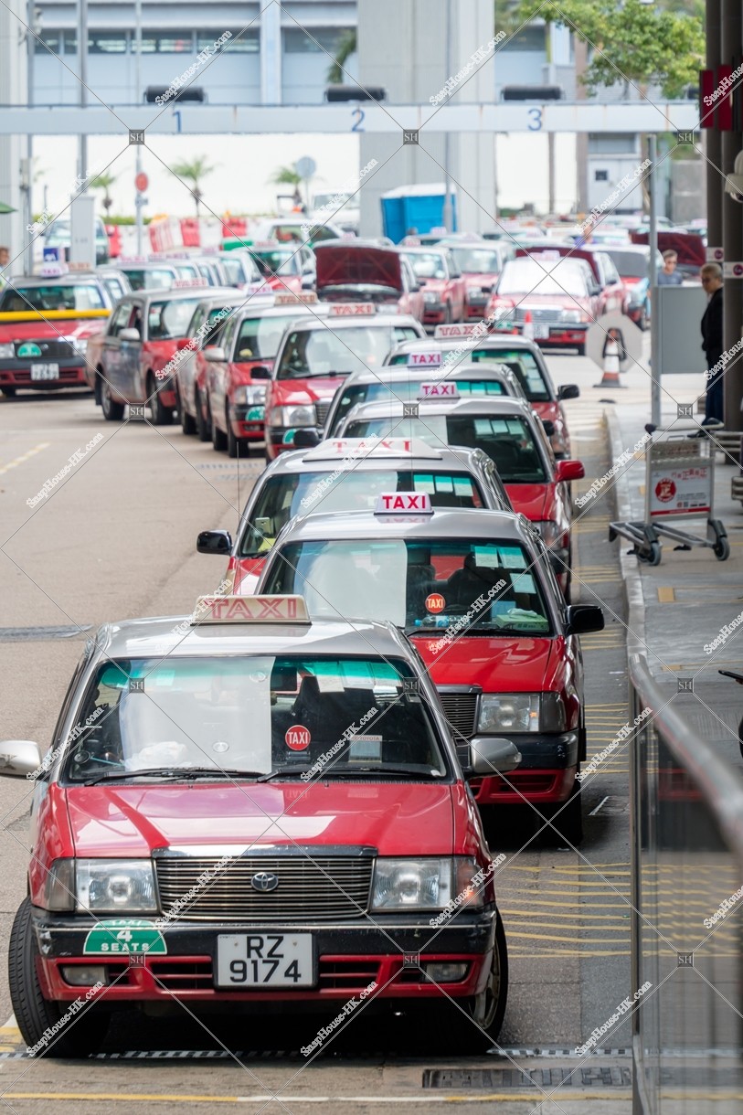 Urban taxis at Terminal 1, Hong Kong International Airport, No.3
