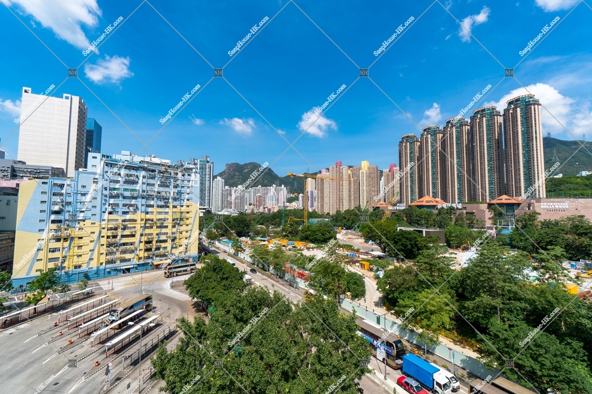 Lion Rock and street view of Diamond Hill, No.2