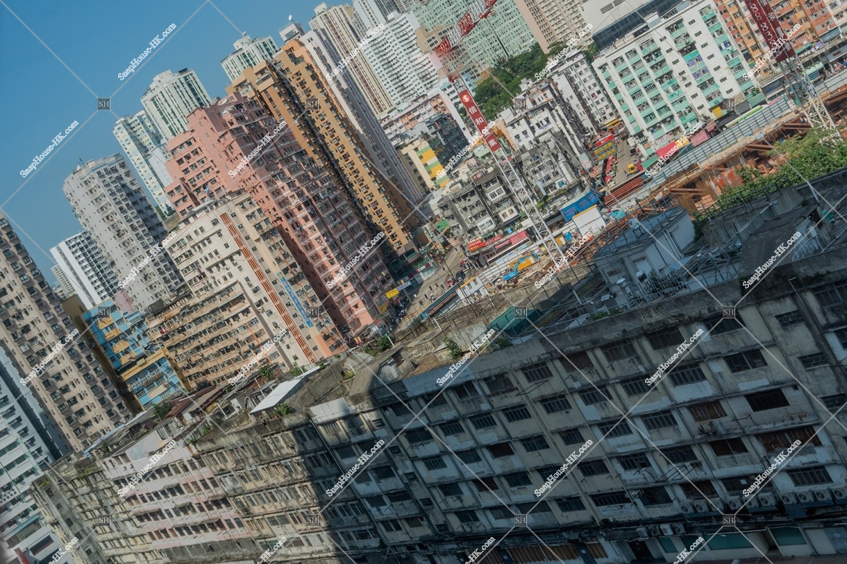 View of north west direction at Kwun Tong  [oblique view] [Landscape]