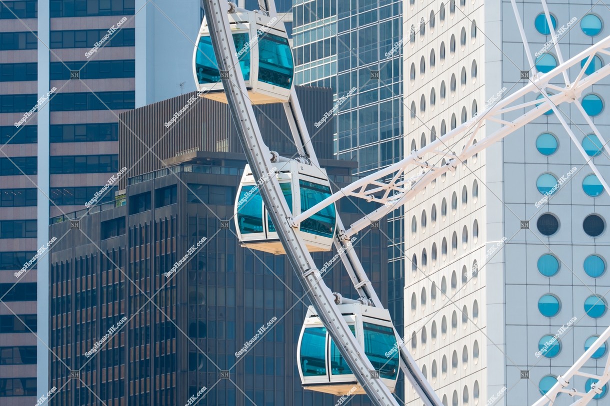 The Hong Kong Observation Wheel [Close-up photograph]