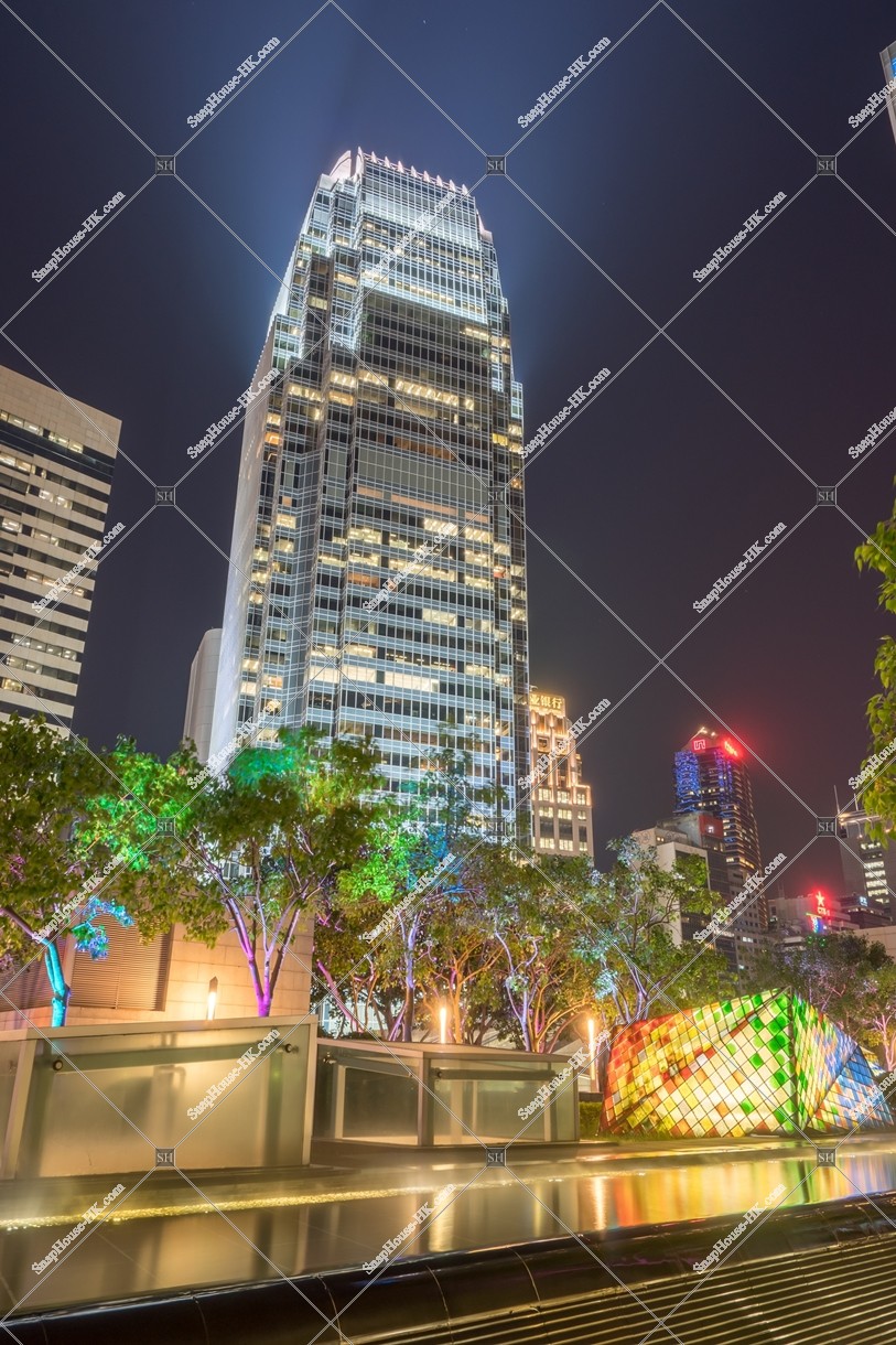 ifc1 and terrace at night