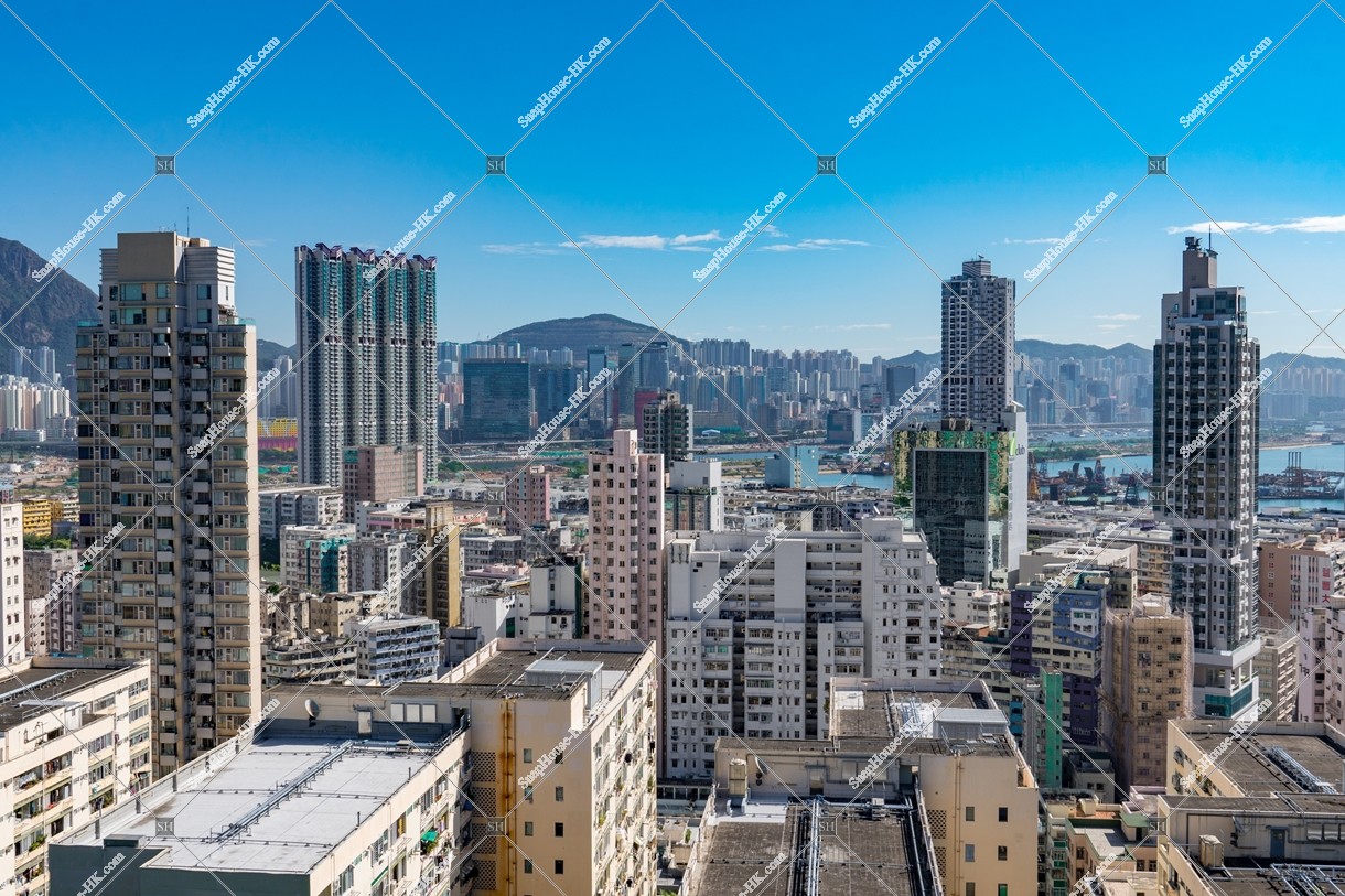 Panorama view from To Kwa Wan to Kowloon Bay and Kwun Tong ②