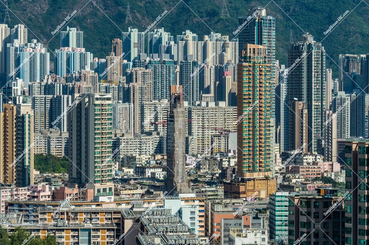 View of buildings at Kowloon City and Lok Fu