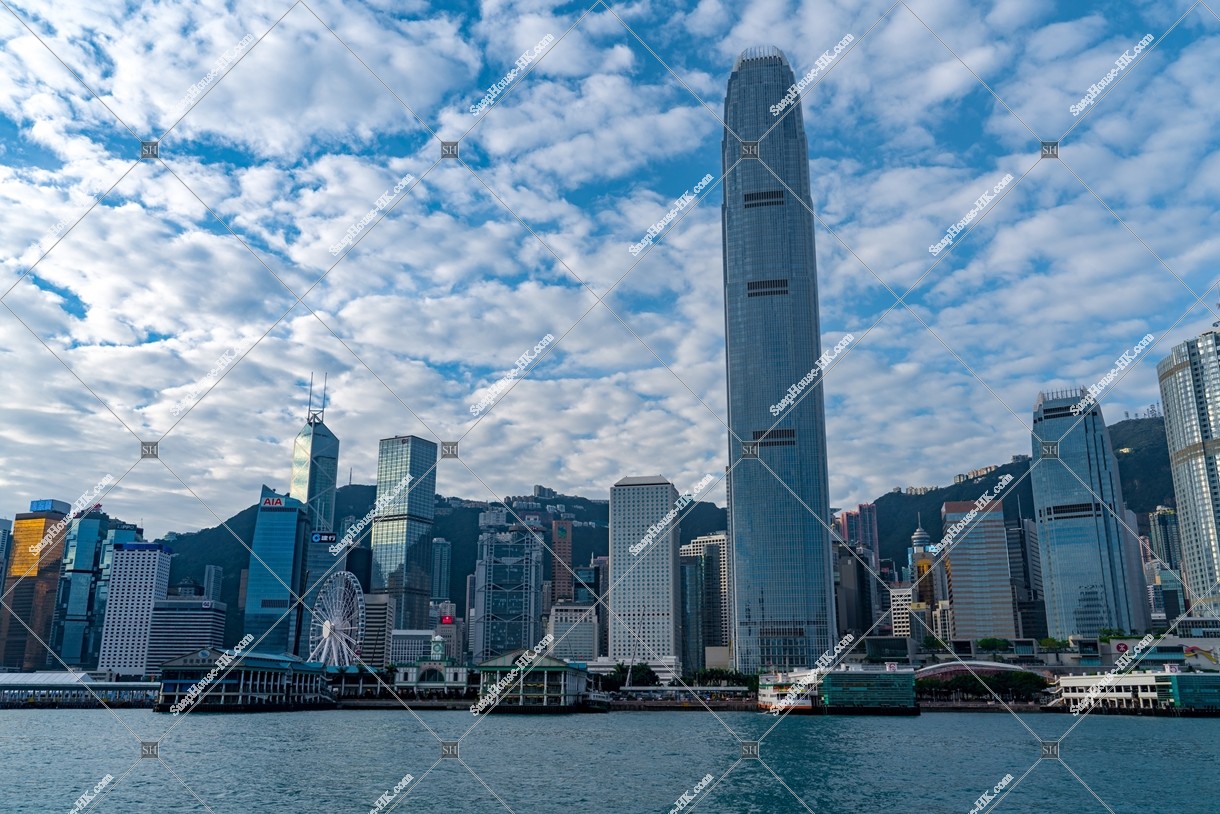 The scenery of the skyscrapers in morning, Central, No.2
