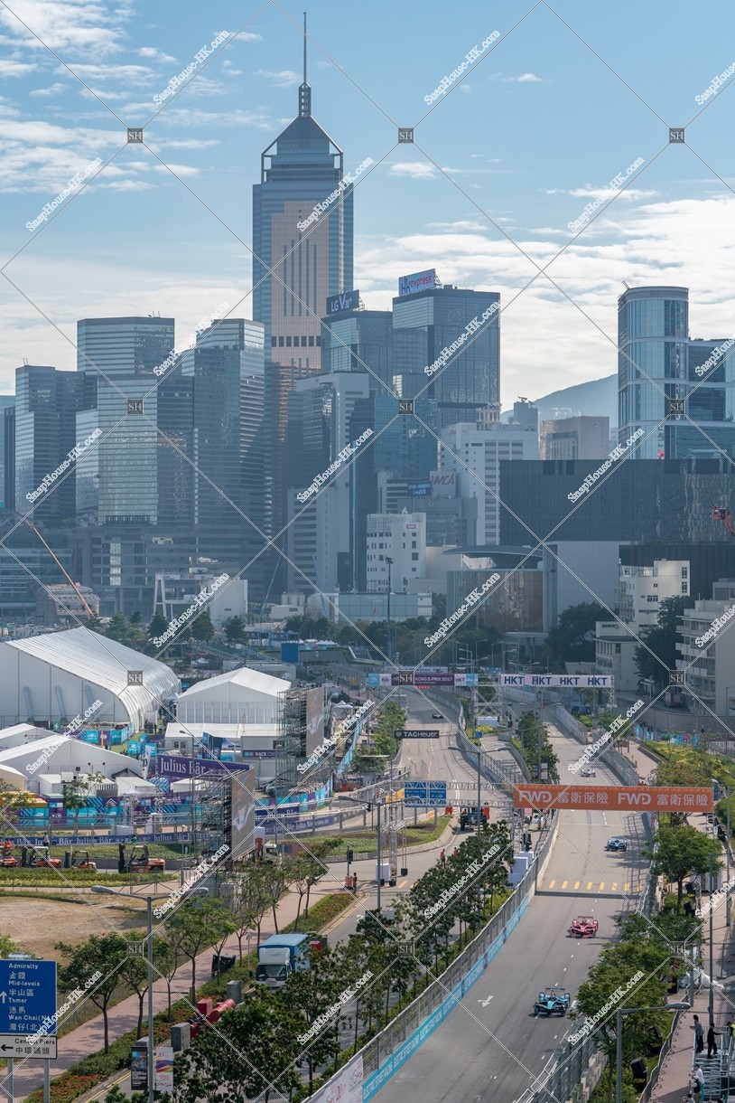 HK Formula E Circuit and Wan Chai landscape, No.4