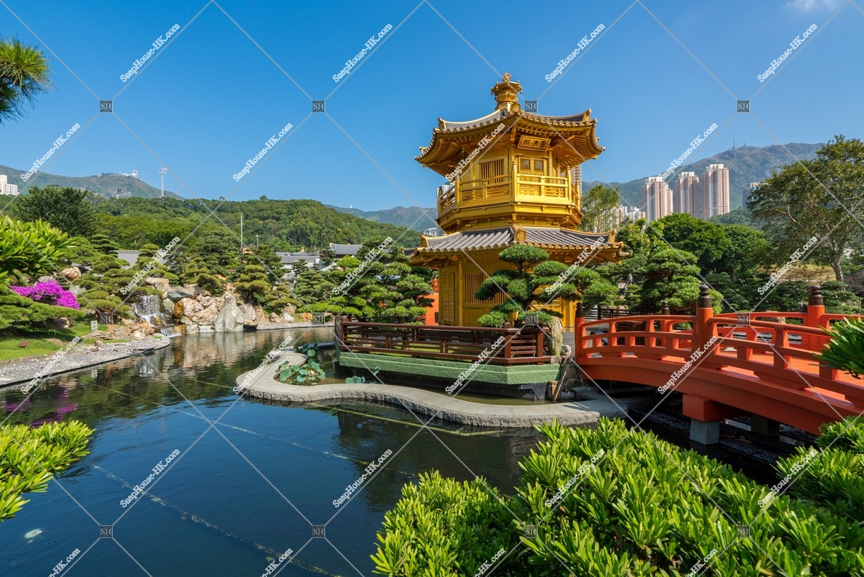 Pavilion of Absolute of Perfection and ponds, Nan Lian Garden, No.6
