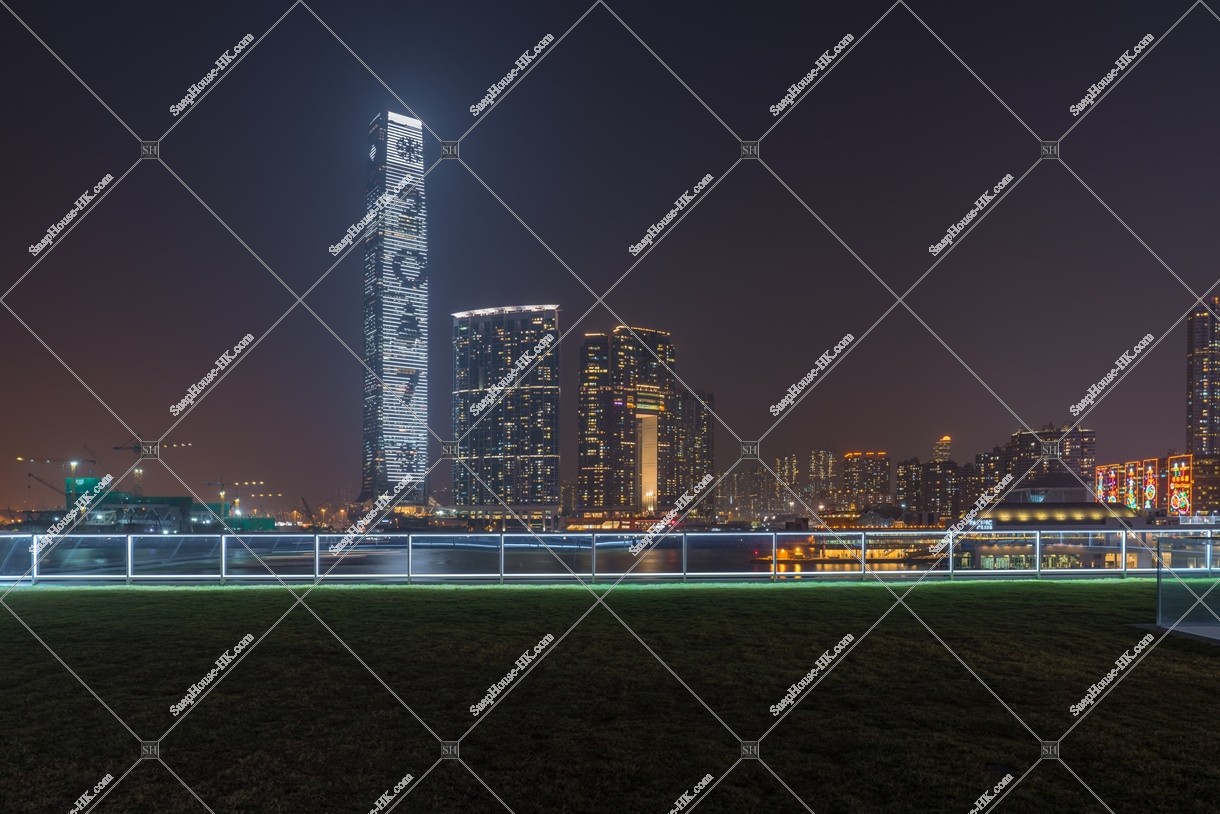 Night View of West Kowloon from Ocean Terminal Deck, No.1