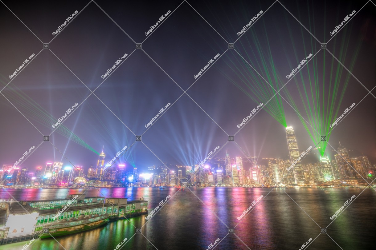 Symphony of Lights,, Laser show of Hong Kong Island, No.1