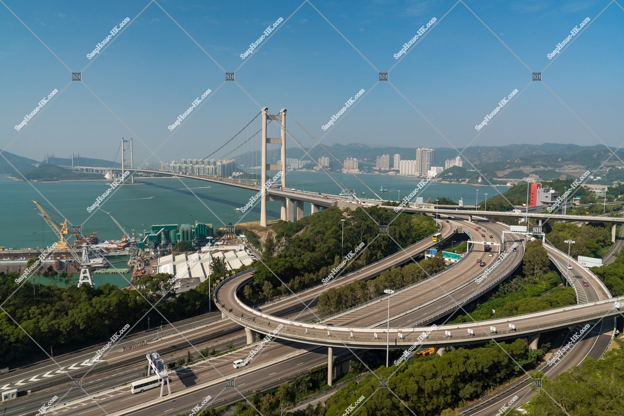 View of Tsing Ma Bridge, No.1
