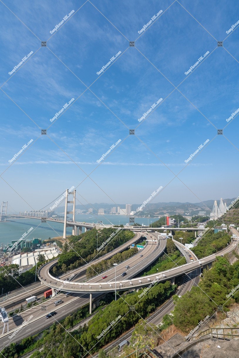 View of Tsing Ma Bridge, No.4