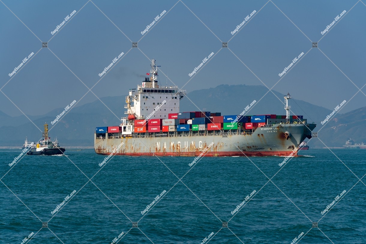 a cargo ship
