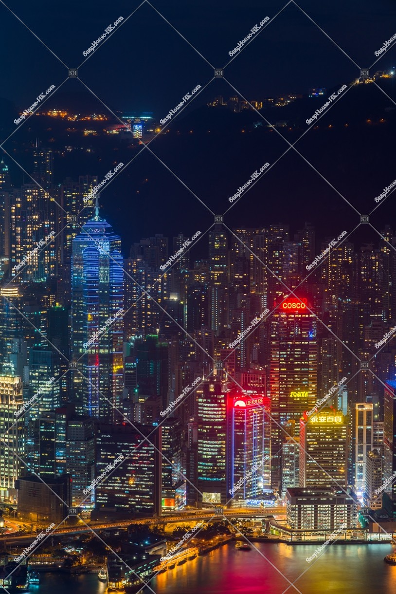 Night view from Central to Shang Wan