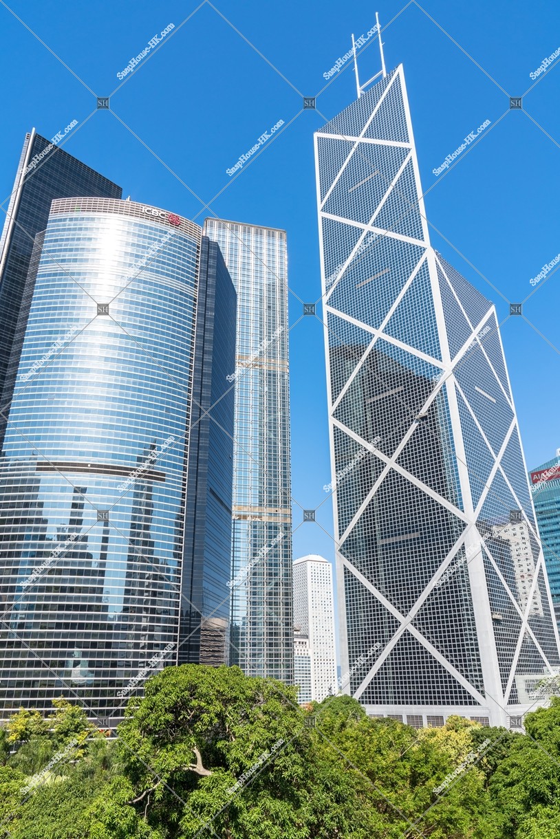 Three Garden Road and Bank of China Tower