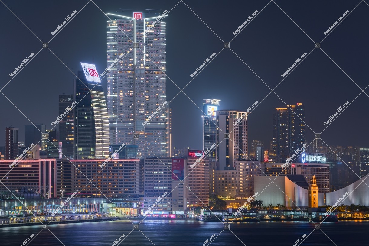 Night view of Tsim Sha Tsui of West side