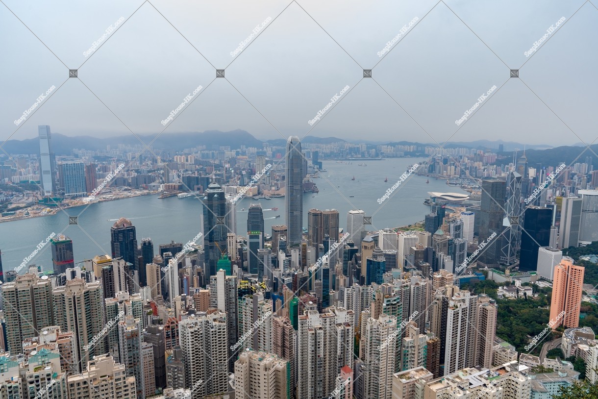 View of Hong Kong from The Peak, No.1