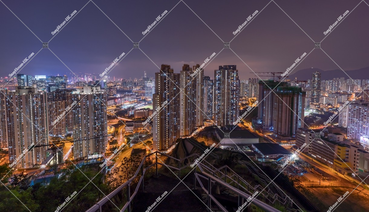 Night view of Kowloon Bay to Ngau Chi Wan, No.1